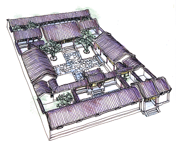 四合院設(shè)計(jì)圖