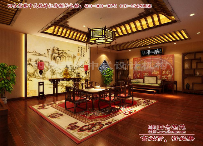 會所茶室效果圖設計 感受中式會所裝修圖片中的傳統(tǒng)魅力
